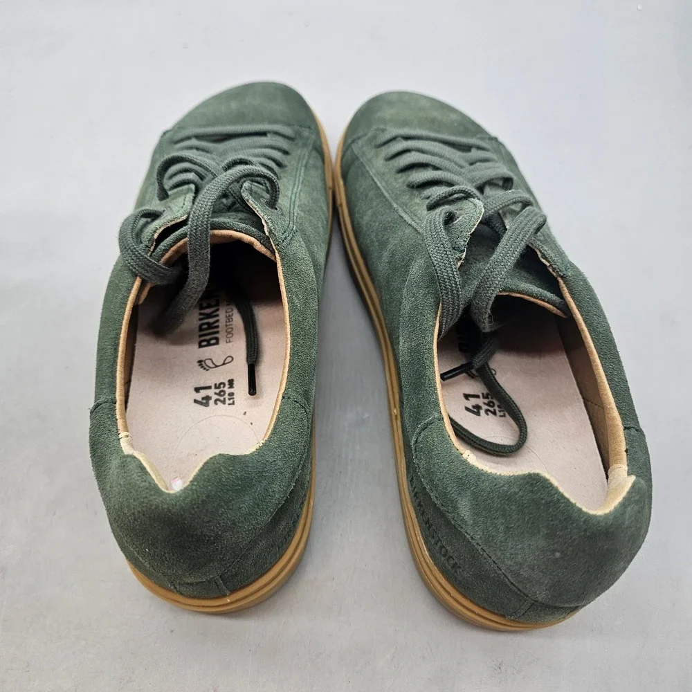 Birkenstock Bend Low Forest Green Suede Sneakers Mens 8 Womens 10 EU 41